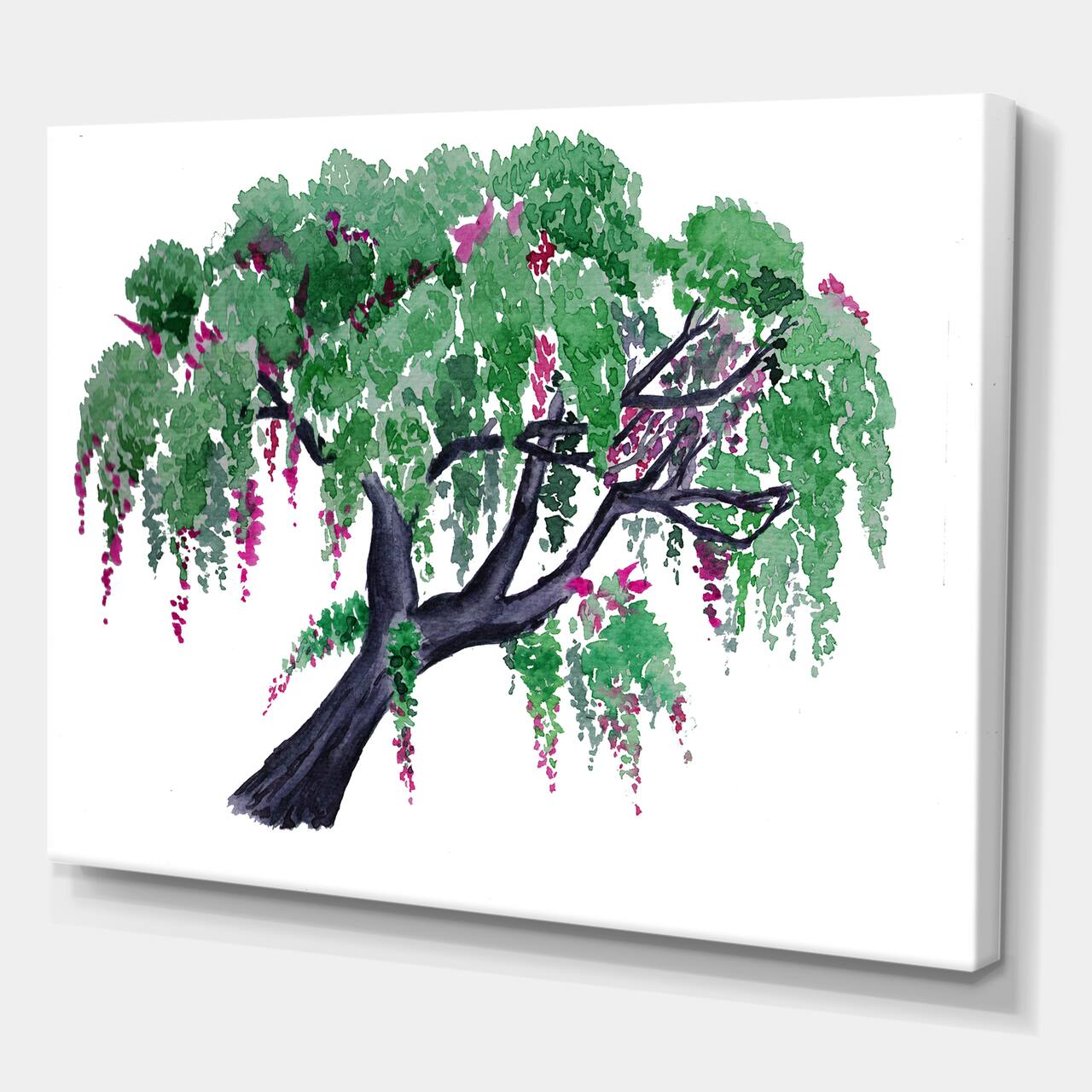 Designart - Tree of Wisteria - Traditional Canvas Wall Art Print